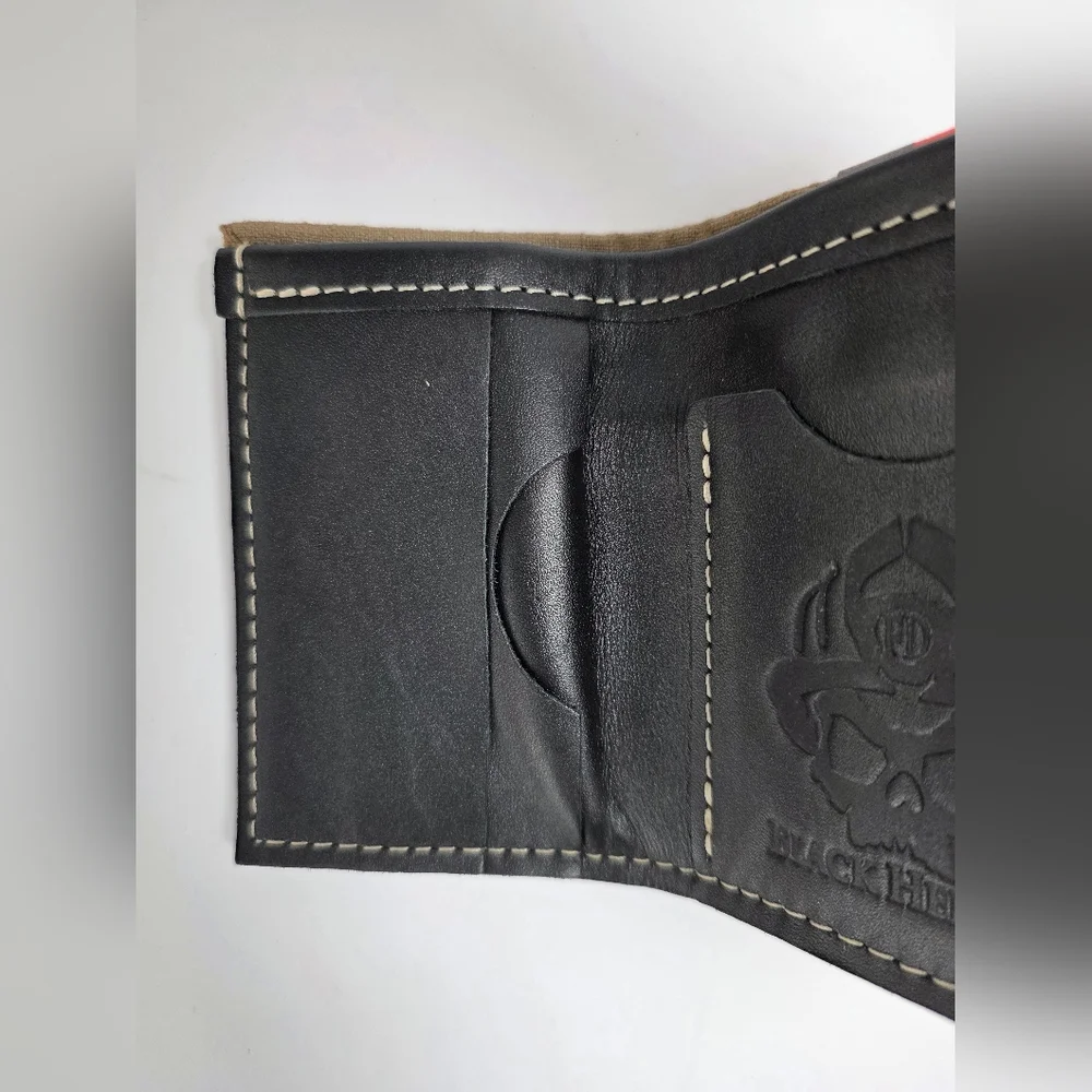 Black Helmet Trifold Bunker Gear Wallet
